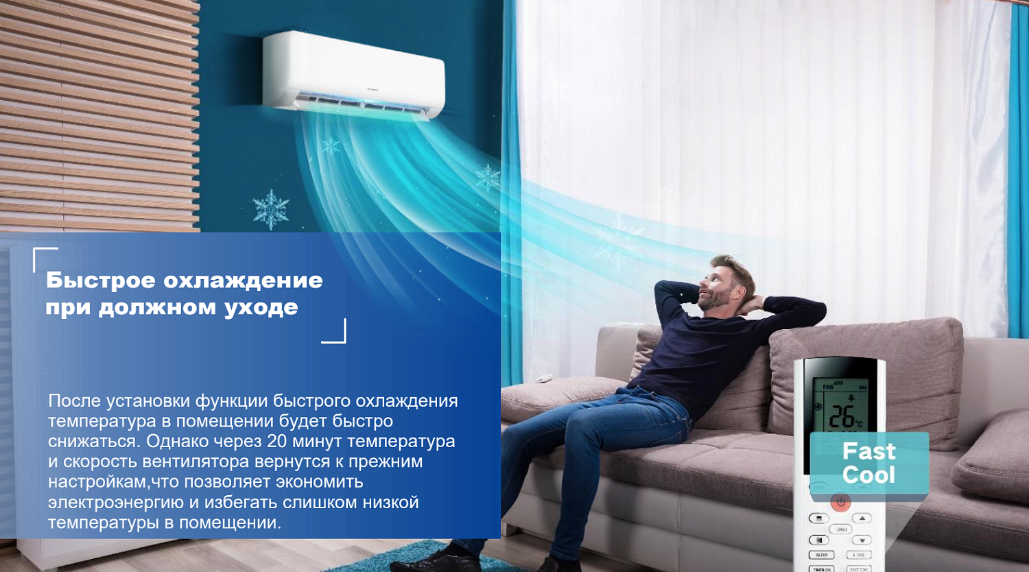 Внутренний блок сплит-системы KINGHOME Cosmo KWH24AWDXE-K6DNA3A/I